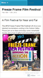 Mobile Screenshot of freezeframefestival.wordpress.com