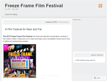 Tablet Screenshot of freezeframefestival.wordpress.com