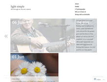 Tablet Screenshot of lightsimple.wordpress.com