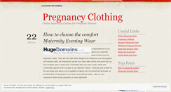 Desktop Screenshot of onlinematernitywear.wordpress.com
