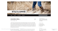 Desktop Screenshot of kyleandannie.wordpress.com