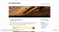 Desktop Screenshot of liveexploreenjoy.wordpress.com
