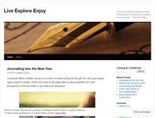Tablet Screenshot of liveexploreenjoy.wordpress.com