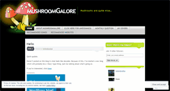 Desktop Screenshot of mushroomlandgalore.wordpress.com