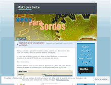 Tablet Screenshot of musicaparasordos.wordpress.com