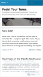 Mobile Screenshot of pedalyourturns.wordpress.com