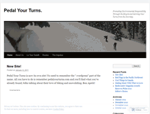 Tablet Screenshot of pedalyourturns.wordpress.com