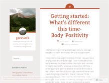 Tablet Screenshot of geeksleek.wordpress.com