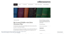 Desktop Screenshot of esbresources.wordpress.com