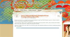 Desktop Screenshot of alexalanning.wordpress.com
