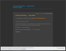 Tablet Screenshot of hovlandmarketing.wordpress.com