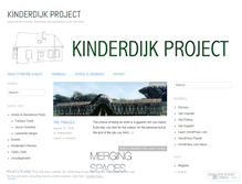 Tablet Screenshot of kinderdijkproject.wordpress.com