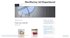 Desktop Screenshot of macmurrayart.wordpress.com