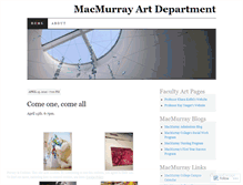 Tablet Screenshot of macmurrayart.wordpress.com