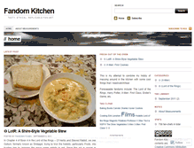 Tablet Screenshot of fandomkitchen.wordpress.com