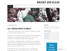 Tablet Screenshot of brightandclean.wordpress.com