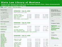 Tablet Screenshot of mtlawlibrary.wordpress.com