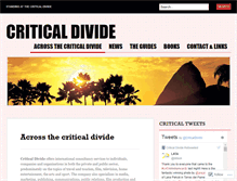 Tablet Screenshot of criticaldivide.wordpress.com