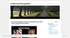 Desktop Screenshot of ifinallyfoundthegumption.wordpress.com