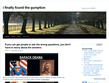 Tablet Screenshot of ifinallyfoundthegumption.wordpress.com