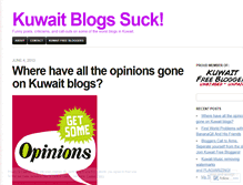 Tablet Screenshot of kuwaitblogssuck.wordpress.com