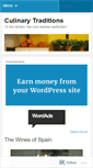 Mobile Screenshot of culinarytraditions.wordpress.com