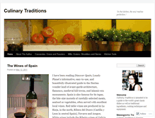 Tablet Screenshot of culinarytraditions.wordpress.com