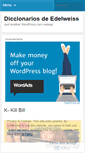 Mobile Screenshot of diccionariosdeedelweiss.wordpress.com