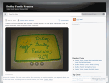Tablet Screenshot of dudleyfamilyreunion.wordpress.com