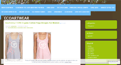 Desktop Screenshot of ecoartwear.wordpress.com