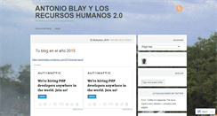 Desktop Screenshot of antonioblay.wordpress.com