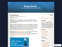 Tablet Screenshot of deepscrum.wordpress.com