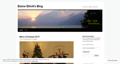 Desktop Screenshot of elaineelliott.wordpress.com