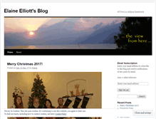 Tablet Screenshot of elaineelliott.wordpress.com