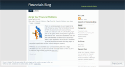 Desktop Screenshot of financialproblems.wordpress.com