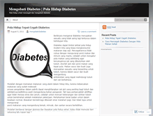 Tablet Screenshot of mengobatidiabetes.wordpress.com