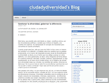 Tablet Screenshot of ciudadydiversidad.wordpress.com