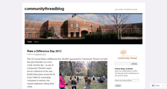 Desktop Screenshot of communitythreadblog.wordpress.com