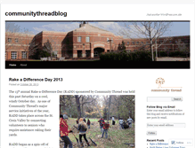 Tablet Screenshot of communitythreadblog.wordpress.com