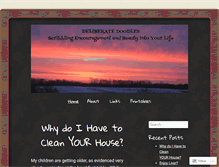 Tablet Screenshot of deliberatedoodles.wordpress.com
