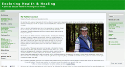 Desktop Screenshot of exploringhealth.wordpress.com