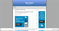 Desktop Screenshot of egehaber.wordpress.com