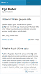 Mobile Screenshot of egehaber.wordpress.com