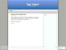 Tablet Screenshot of egehaber.wordpress.com