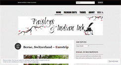 Desktop Screenshot of paisleysandindianink.wordpress.com