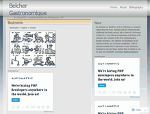 Tablet Screenshot of belchergastronomique.wordpress.com