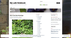 Desktop Screenshot of mylatinnotebook.wordpress.com