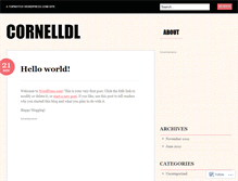 Tablet Screenshot of cornelldl.wordpress.com