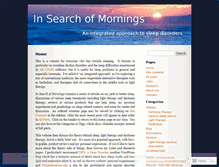 Tablet Screenshot of insearchofmornings.wordpress.com