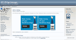 Desktop Screenshot of itpilgrimage.wordpress.com